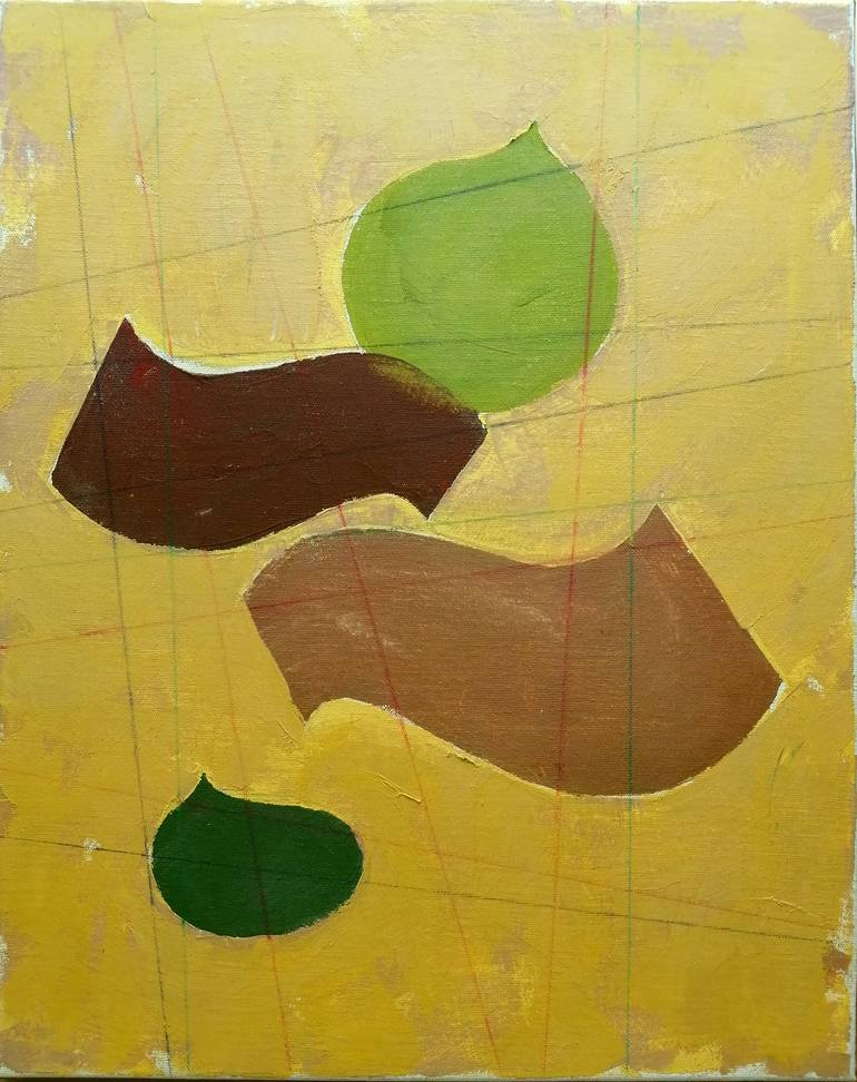 Original Minimalism Abstract Painting by Gabor Csaszar