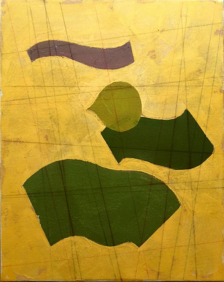 Original Minimalism Abstract Painting by Gabor Csaszar