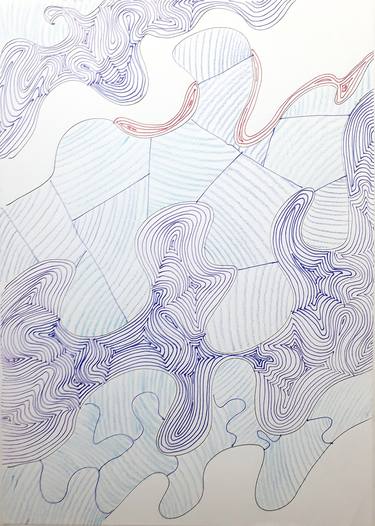 Original Modern Abstract Drawings by Gabor Csaszar