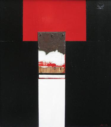 Original Minimalism Abstract Collage by Marek S Mazurczyk