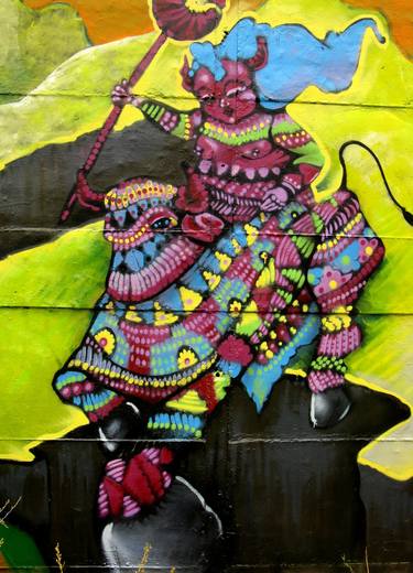 Print of Street Art Fantasy Paintings by Gigi Turronas Crew