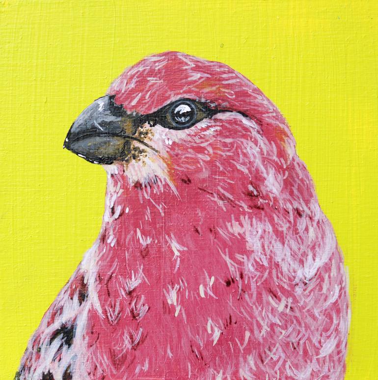 Bird Portrait Painting by Kat Serediuk | Saatchi Art