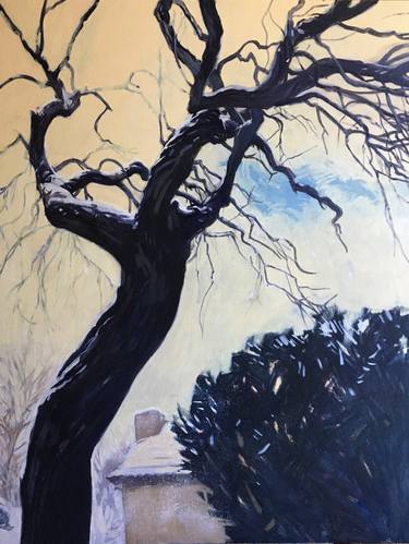 Original Figurative Tree Painting by Liz Graham-Yooll