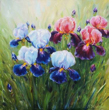 Original Impressionism Garden Paintings by Natalia Stangrit