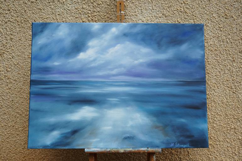 Original Conceptual Seascape Painting by Natalia Stangrit