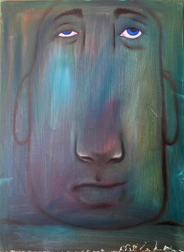 Original Abstract Expressionism People Painting by Toma X