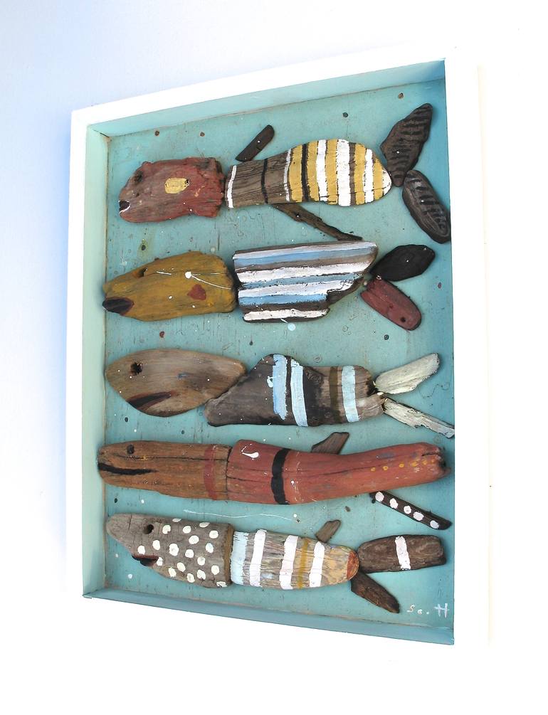 Original Folk Fish Sculpture by Scott Bergey