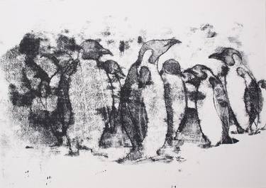 Print of Abstract Expressionism Animal Printmaking by Marijke Koster