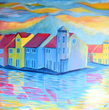 Original Architecture Painting by Marijke Koster