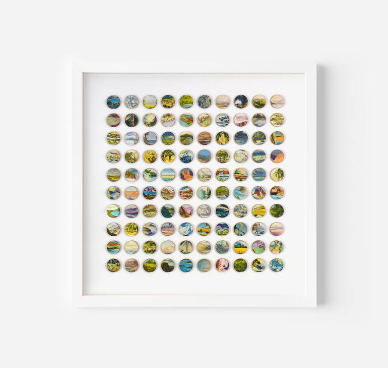 Original Minimalism Landscape Collage by Amelia Coward