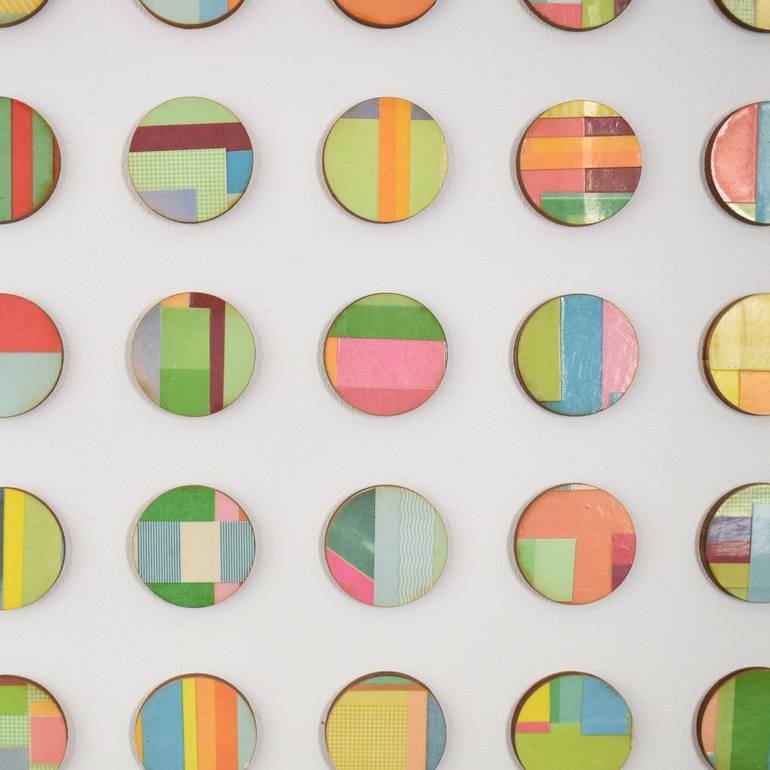 Original Abstract Geometric Collage by Amelia Coward