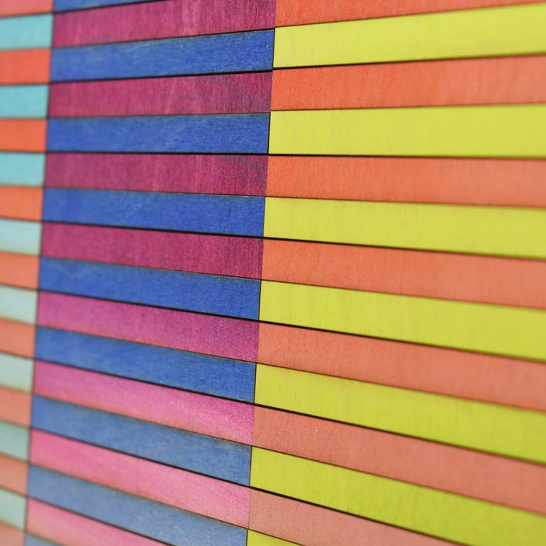 Original Geometric Abstract Painting by Amelia Coward