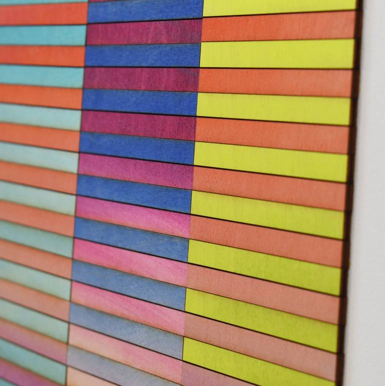 Original Geometric Abstract Painting by Amelia Coward