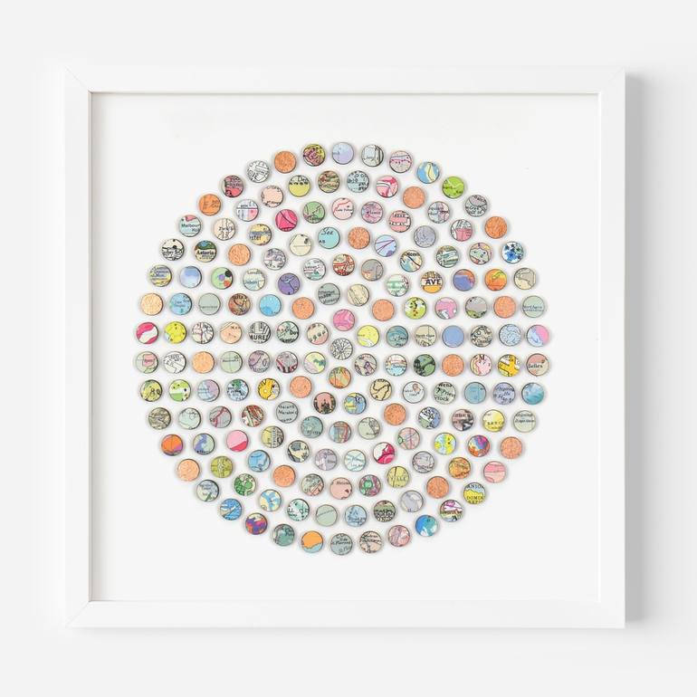 Original Abstract Geometric Collage by Amelia Coward