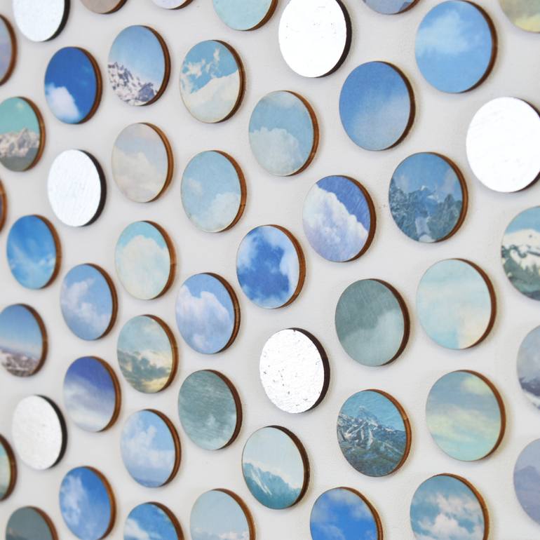 Original Geometric Landscape Collage by Amelia Coward