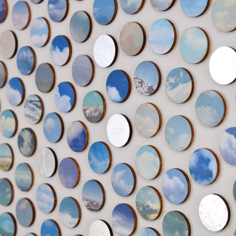 Original Geometric Landscape Collage by Amelia Coward