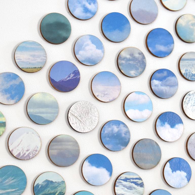 Original Geometric Landscape Collage by Amelia Coward