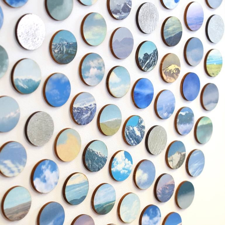 Original Geometric Landscape Collage by Amelia Coward