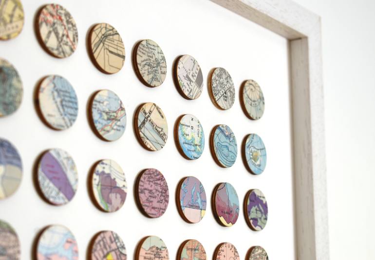 Original Abstract Cities Collage by Amelia Coward