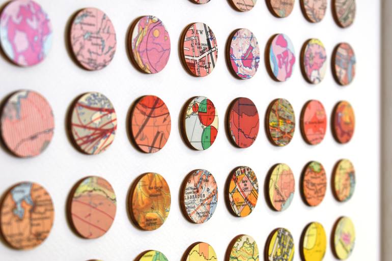 Original Abstract Cities Collage by Amelia Coward