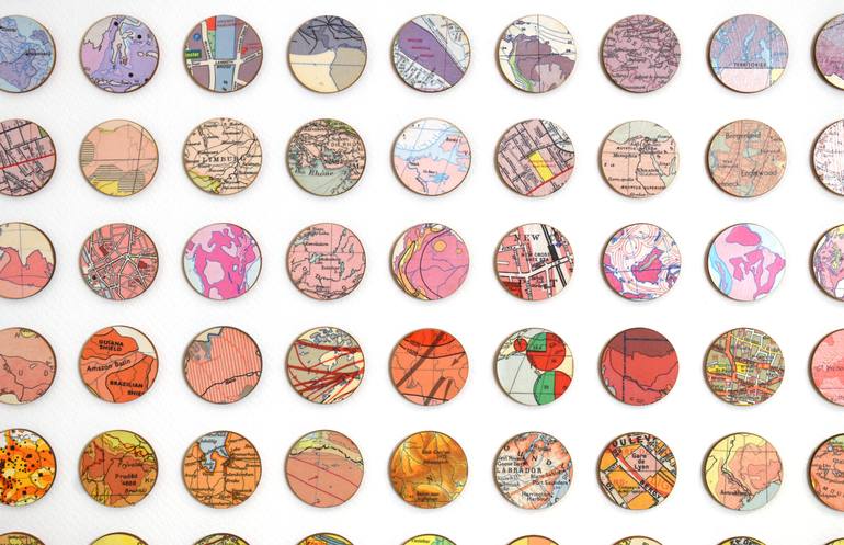 Original Abstract Cities Collage by Amelia Coward