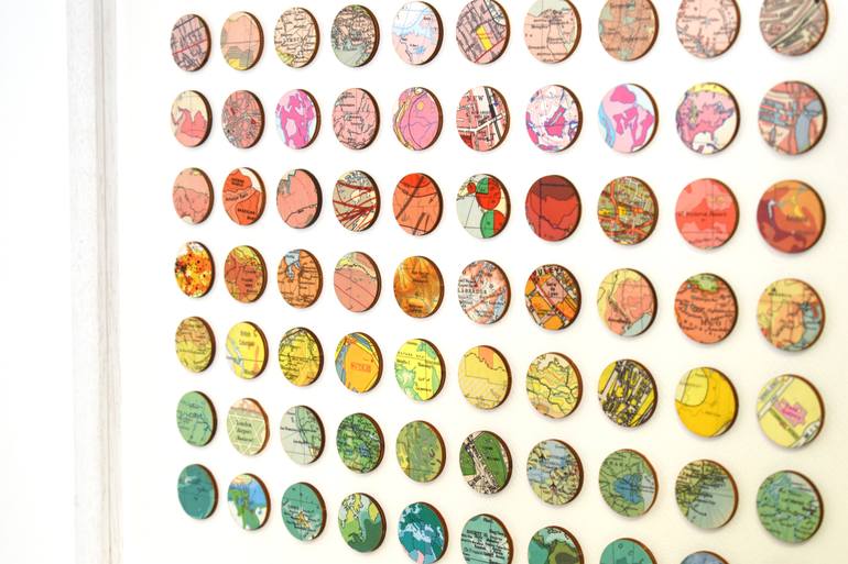 Original Abstract Cities Collage by Amelia Coward