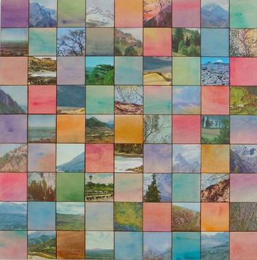 Pastel landscape patchwork thumb