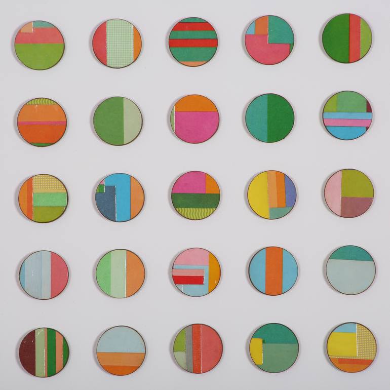 Original Modern Geometric Collage by Amelia Coward