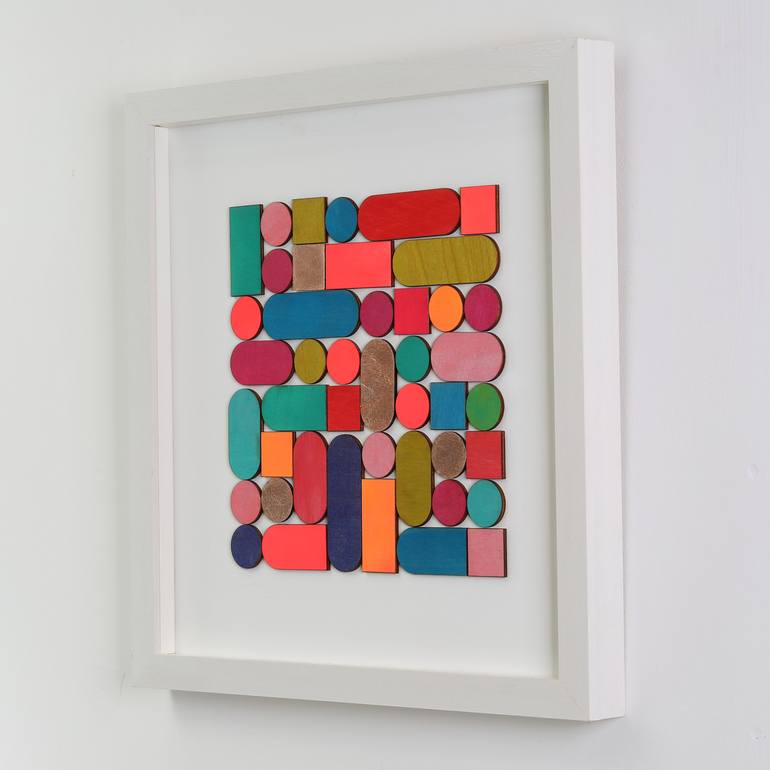 Original Abstract Geometric Collage by Amelia Coward