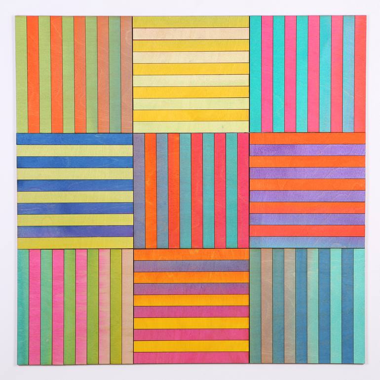 Original Abstract Geometric Painting by Amelia Coward