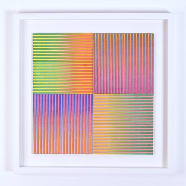 Saatchi Art Artist Amelia Coward; Paintings, “Four Panel Stripe Colour Study” #art