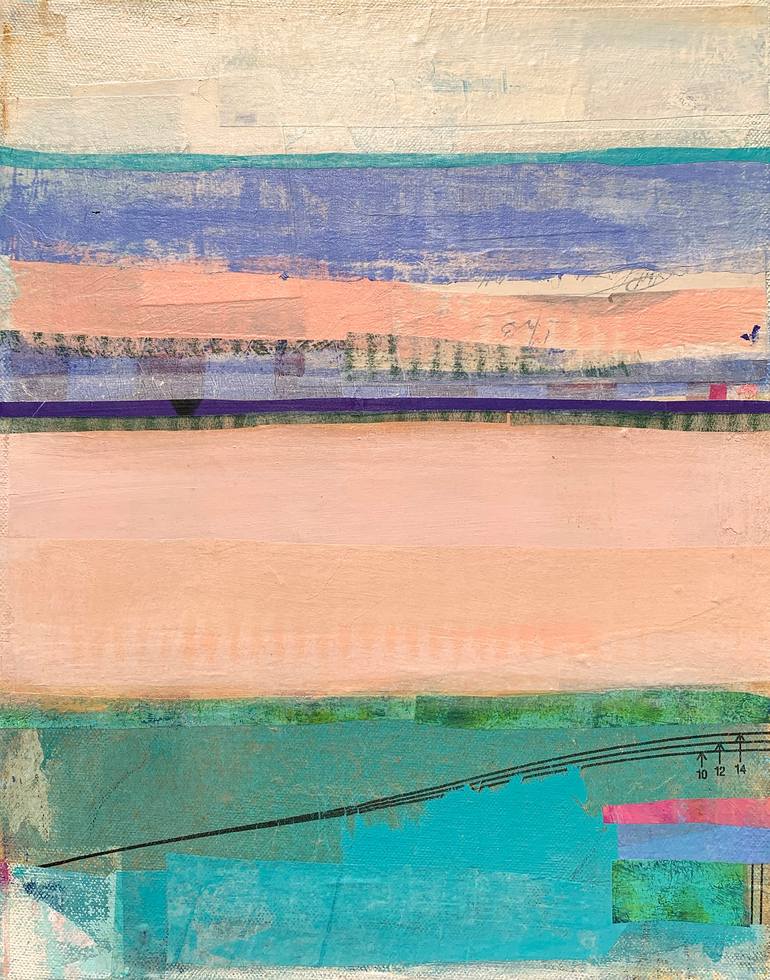 Original Color Field Painting Abstract Mixed Media by Jacquie Gouveia