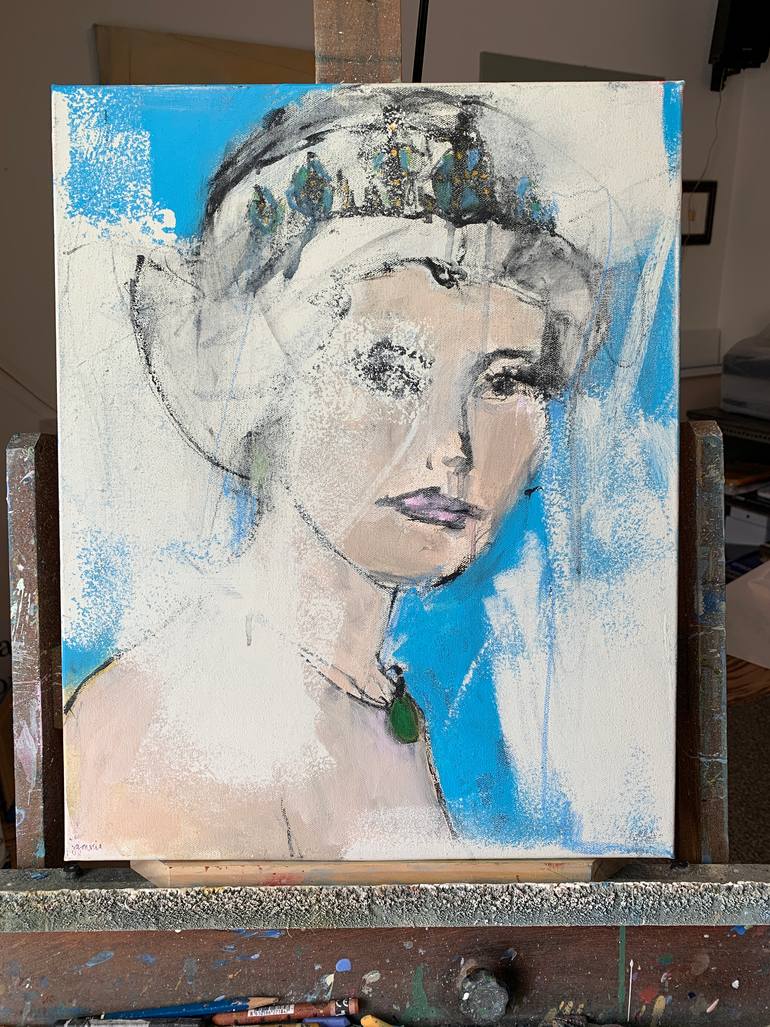 Original Modernism People Painting by Jacquie Gouveia