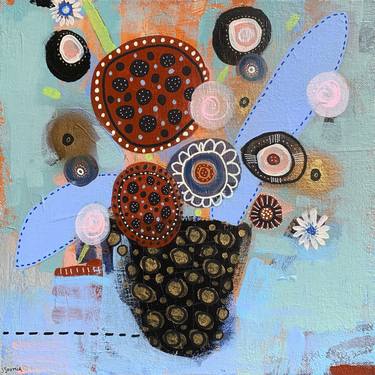 Saatchi Art Artist Jacquie Gouveia; Paintings, “All The Single Ladybugs” #art