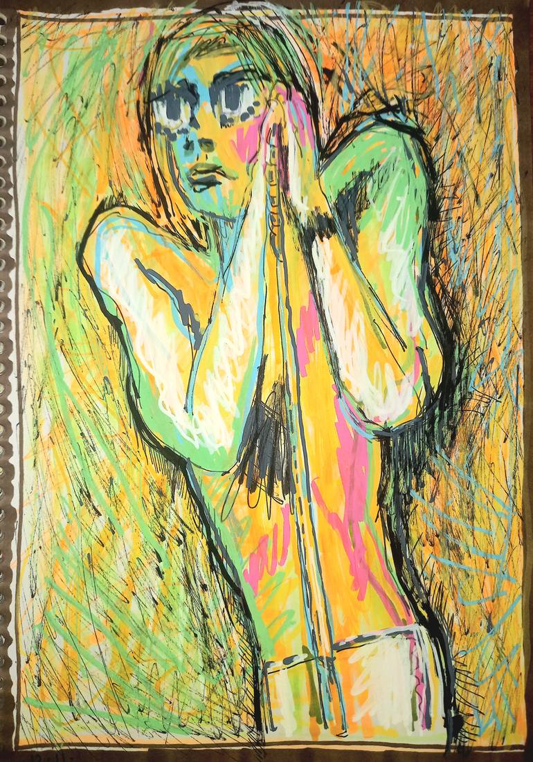 Original Documentary Pop Culture/Celebrity Drawing by Dirk Kruithof