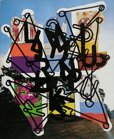 Print of Dada Abstract Collage by Dirk Kruithof
