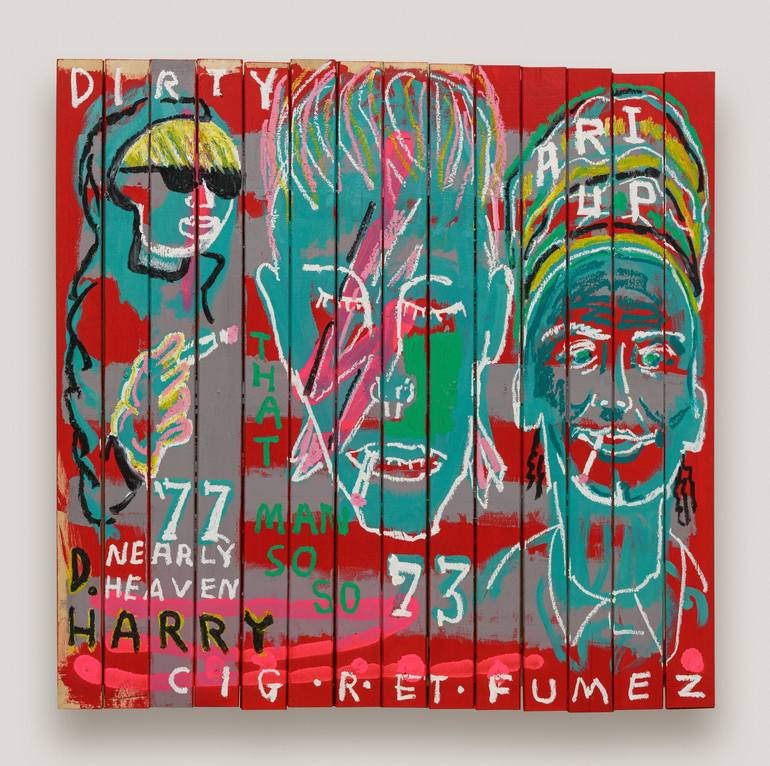 Original Pop Culture/Celebrity Painting by Dirk Kruithof | Pop Art Art on Wood | Smoking Props #2