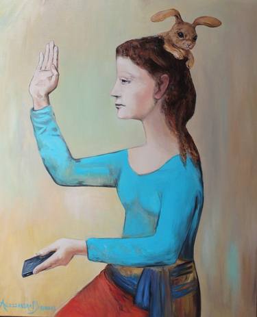 Original Figurative People Paintings by alessandra marinoni