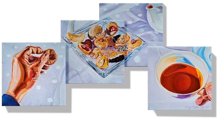 Original Contemporary Food Painting by Hans-Gerhard Meyer