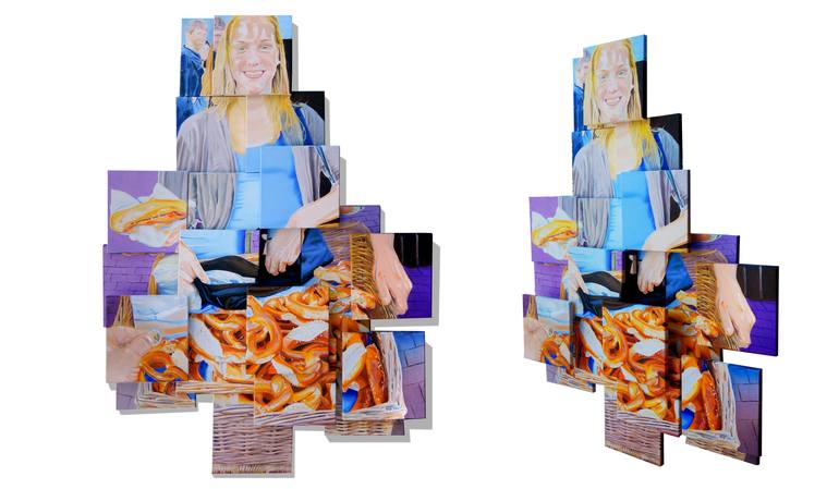 Original Cubism People Paintings by Hans-Gerhard Meyer