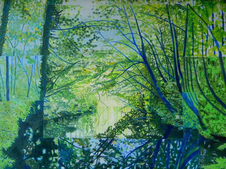 Original Cubism Landscape Painting by Hans-Gerhard Meyer