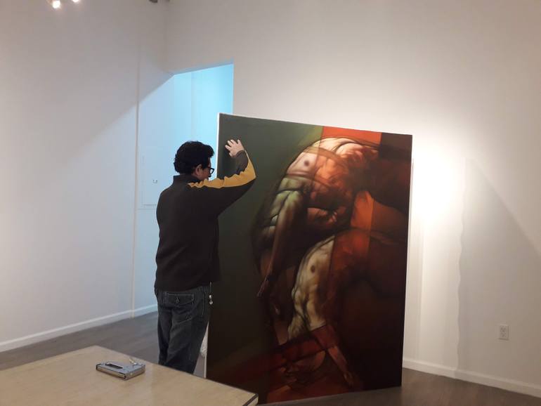 Original Figurative Body Painting by Jorge Posada