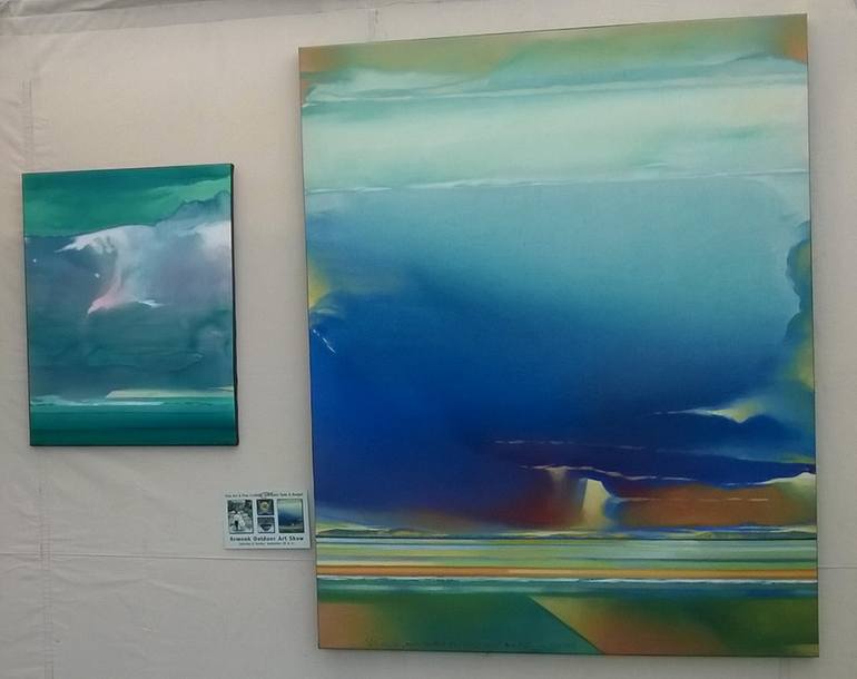 Original Abstract Seascape Painting by Jorge Posada