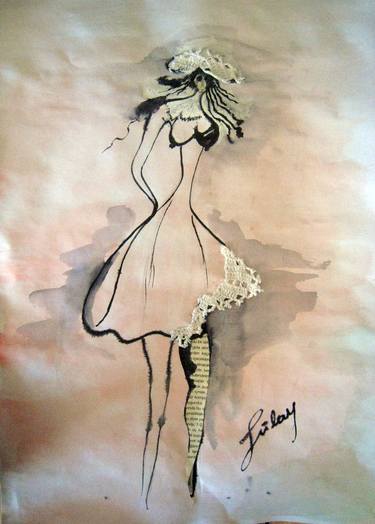 Print of Art Deco Women Drawings by Tulay Cakir