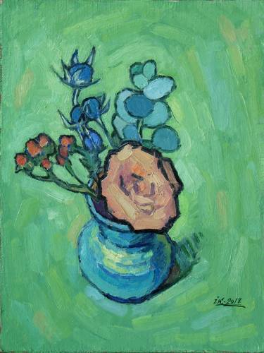 The Rose in Blue Vase thumb