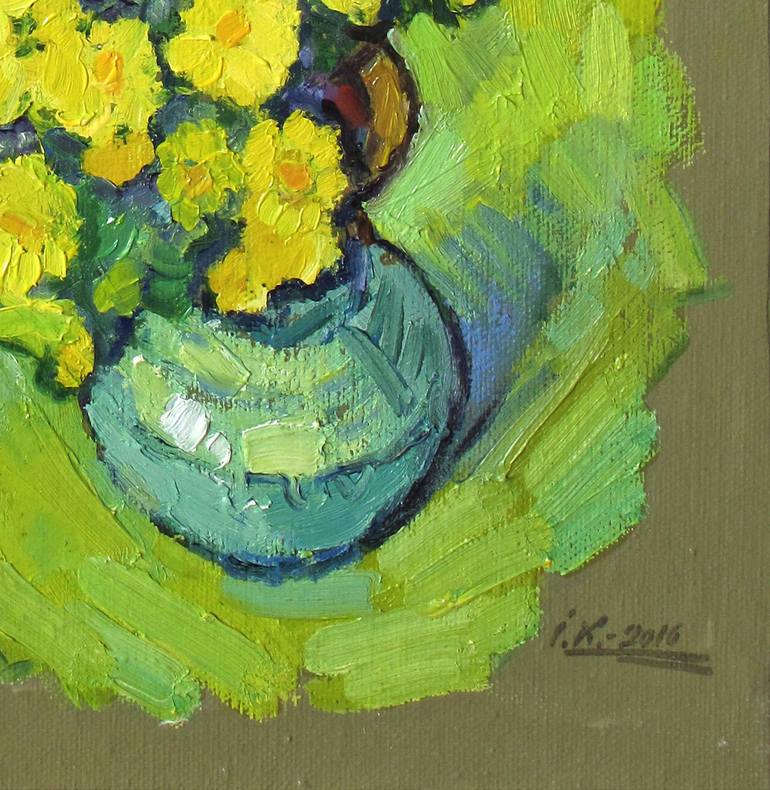 Original Impressionism Floral Painting by Ivan Kolisnyk