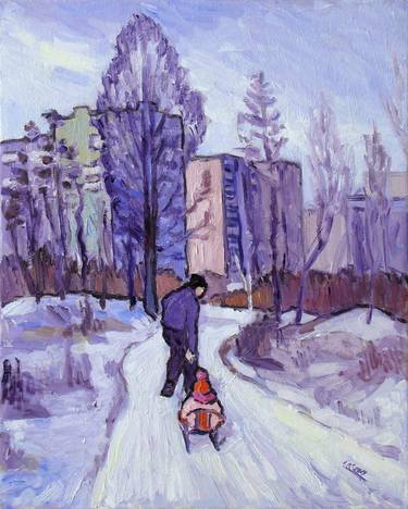 Original Impressionism Landscape Painting by Ivan Kolisnyk