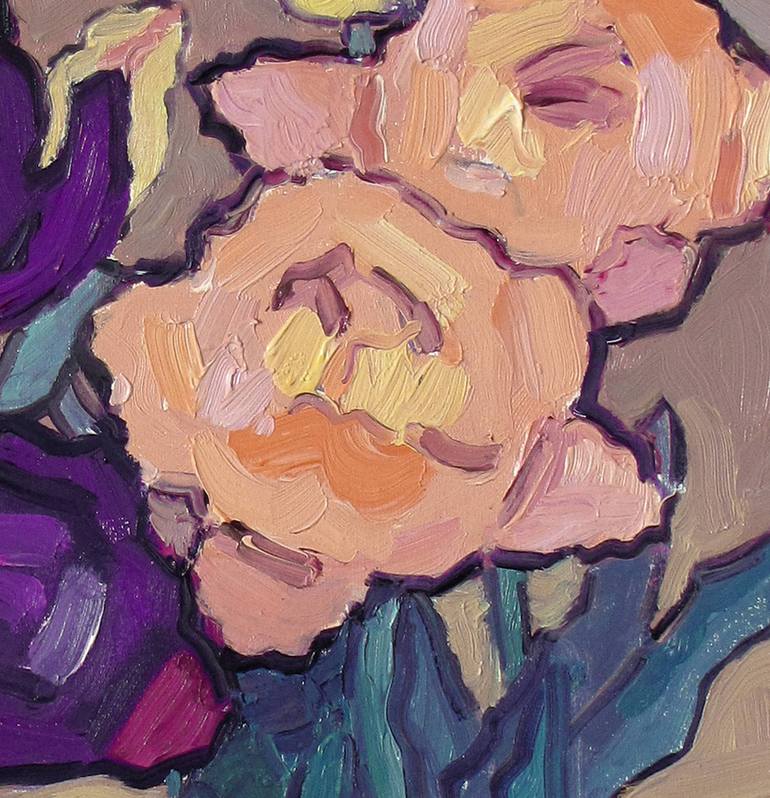 Original Impressionism Still Life Painting by Ivan Kolisnyk