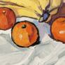 Ivan Kolisnyk, Ukraine. 'Bananas and Tangerines'. Oil on stretched canvas, 50x60 cm, 2019
