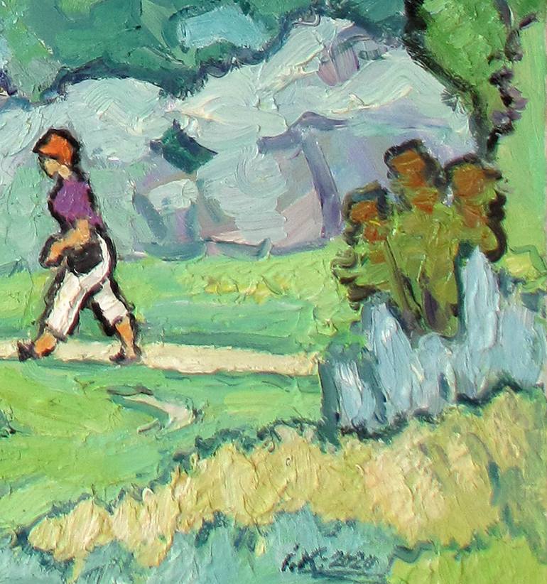Original Impressionism Landscape Painting by Ivan Kolisnyk